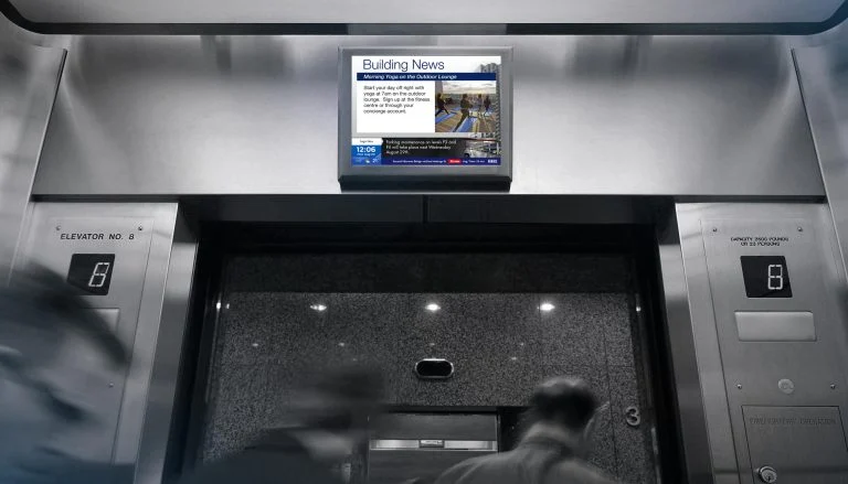 Digital out-of-home advertising: a quick guide 6 Elevator advertising